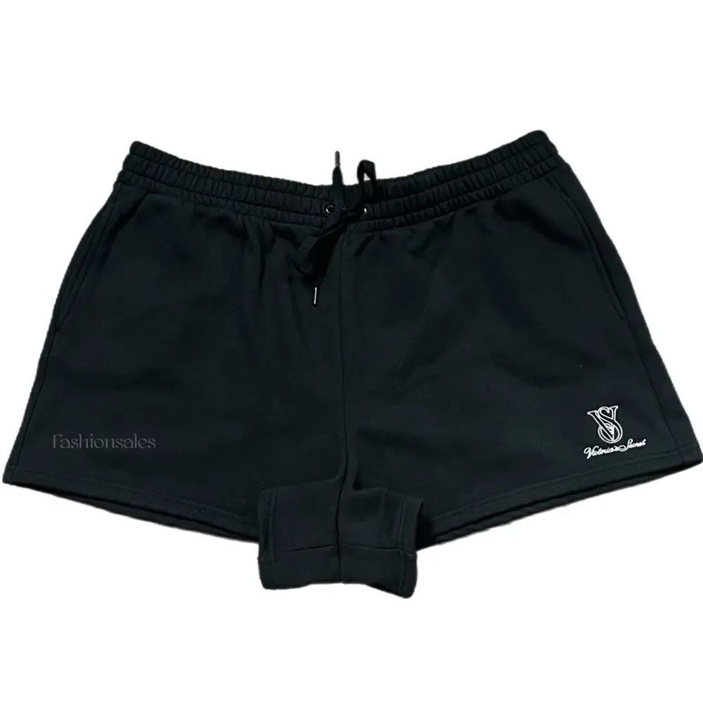 Victorias Secret High Waist Everyday Comfy Fleece Shorts Black XXL